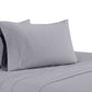 Matt 4 Piece Queen Bed Sheet Set Soft Organic Cotton Light Gray By Casagear Home BM276878