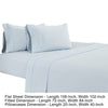 Matt 4 Piece California King Bed Sheet Set Soft Organic Cotton Light Blue By Casagear Home BM276880