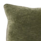 Hillary 18 Inch Square Velvet Decorative Throw Pillow Welt Cord Green By Casagear Home BM276937