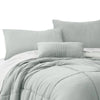 Alice 8 Piece Queen Comforter Set Soft Light Gray By The Urban Port By Casagear Home BM276998