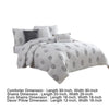 Tyler 6 Piece Queen Comforter Set Damask Design The Urban Port White By Casagear Home BM277001