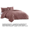 Alice 5 Piece Queen Comforter Set Textured The Urban Port Rose Pink By Casagear Home BM277007