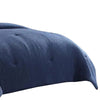 Alice 5 Piece Queen Comforter Set Textured The Urban Port Navy Blue By Casagear Home BM277009