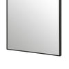 40 Inch Wood Wall Mirror Rectangular Thin Frame Black By Casagear Home BM277041