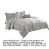 Tyler 8 Piece Puckered Queen Size Comforter Set The Urban Port Light Gray By Casagear Home BM277108