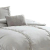 Tyler 8 Piece Puckered King Size Comforter Set The Urban Port Light Gray By Casagear Home BM277109