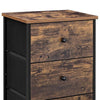 Doe 36 Inch 4 Drawer Tall Dresser Chest Wood Metal Rustic Brown Black By Casagear Home BM277153