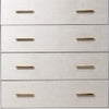 Emily 37 Inch Wood Tall Dresser Chest 4 Drawers Gold Handles White By Casagear Home BM278988