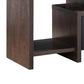 Elle 60 Inch TV Media Entertainment Console 3 Compartments Drawer Walnut By Casagear Home BM279026