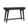 Lue 47 Inch Wood Console Sofa Table, 1 Drawer, Bottom Shelf, Black By Casagear Home