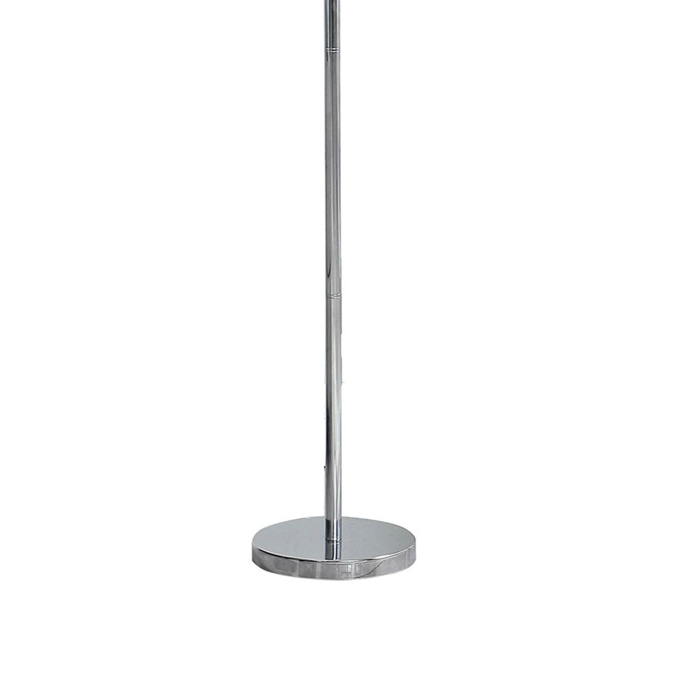 Finn 63 Inch Glamorous Floor Lamp Rose Accent Shade 100W Red Silver By Casagear Home BM279104