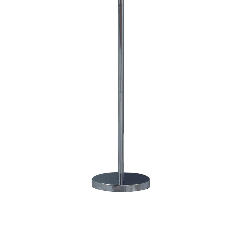 Finn 63 Inch Glamorous Floor Lamp Rose Accent Shade 100W Purple Silver By Casagear Home BM279107