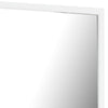 Noe 40 Inch Modern Mirror Wood Frame Portrait Matte White By Casagear Home BM279214