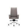 Cid 24 Inch Modern Office Chair Knee Tilt Sleek Tall Back Gray By Casagear Home BM279513