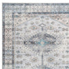 Nyx 10 x 8 Large Soft Fabric Floor Area Rug Vintage Blue Border Design By Casagear Home BM279707