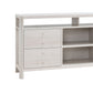 60 Inch Modern Sideboard Buffet Console Cabinet 4 Drawers Wood White Oak By Casagear Home BM279752