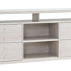 60 Inch Modern Sideboard Buffet Console Cabinet 4 Drawers Wood White Oak By Casagear Home BM279752