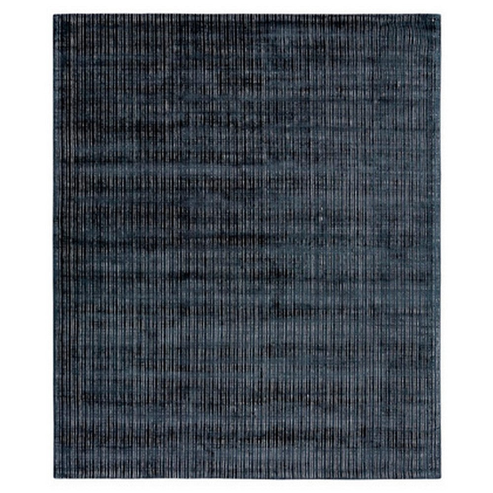 7 x 5 Modern Area Rug, Dark Textured Pattern, Soft Fabric, Navy Blue By Casagear Home