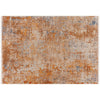 8 x 10 Modern Area Rug Abstract Design Soft Fabric Orange Brown Blue By Casagear Home BM280159