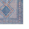 Nia 5 x 7 Soft Area Rug Ornate Border Medium Cornflower Blue By Casagear Home BM280178