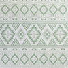 Xyla 8 x 10 Soft Area Rug Geometric Design Tribal Large Cream Green By Casagear Home BM280181