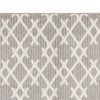 5 x 7 Fabric Floor Area Rug Diamond Symmetrical Medium Gray Ivory By Casagear Home BM280194