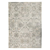 Aza 5 x 7 Floor Area Rug, Damask Floral, 9mm, Medium, Sage Green, Cream By Casagear Home