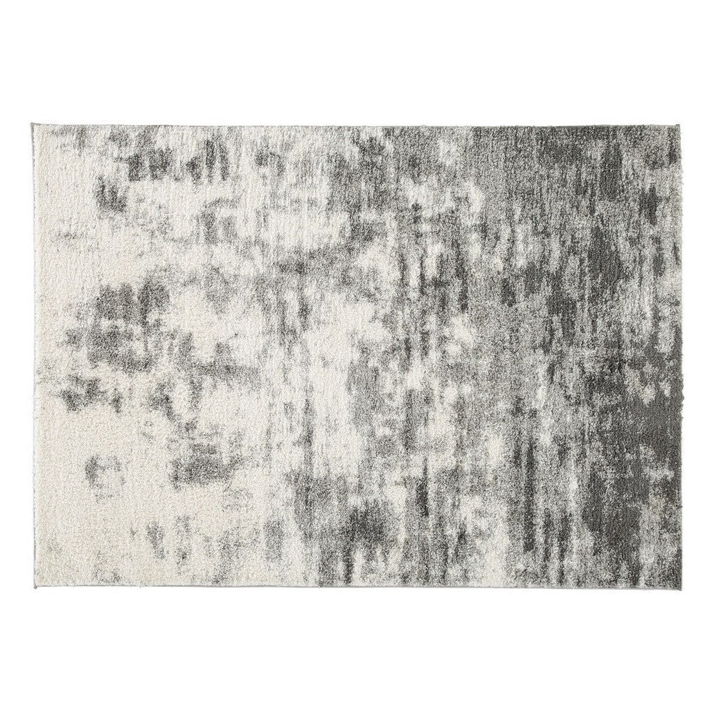 Pax 8 x 10 Modern Area Rug Smoky Paint Design Fabric Large Cream Gray By Casagear Home BM280242