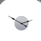 39 Inch Modern Analog Wall Clock Faux Gem Inlay Quartz Silver By Casagear Home BM280297