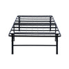 Adel Full Size Low Profile Bed Foldable Metal Frame Black By Casagear Home BM280380