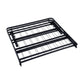 Adel Extra Long Twin Size Low Profile Bed Foldable Metal Frame Black By Casagear Home BM280381