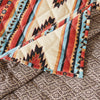 Linda 3 Piece Full Quilt Set Tribal Pattern Diamond Design Multicolor By Casagear Home BM280406