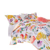 Mavi 5 Piece Reversible King Quilt Set, Spring Floral Print, Multicolor By Casagear Home