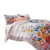 Tess Microfiber 2 Piece Twin Quilt Set Peacock Floral Print Multicolor By Casagear Home BM280420