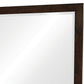 40 Inch Solid Wood Modern Mirror Portrait Framed Cappuccino Brown By Casagear Home BM280469