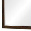 40 Inch Solid Wood Modern Mirror Portrait Framed Cappuccino Brown By Casagear Home BM280469