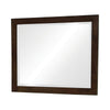 40 Inch Solid Wood Modern Mirror, Portrait, Framed, Cappuccino Brown By Casagear Home