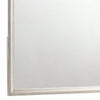 46 Inch Classic Wood Mirror Beveled Edge Landscape Metallic Silver By Casagear Home BM280472