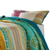 Dora 3 Piece Bohemian Full Quilt Set Medallion Paisley Blue Green By Casagear Home BM281999