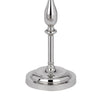 Ava 61 Inch Modern Floor Lamp Glass Tray Table 1 USB Port Glossy Chrome By Casagear Home BM282145