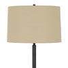 Ava 61 Inch Modern Floor Lamp Glass Tray Table 1 USB Port Dark Bronze By Casagear Home BM282146