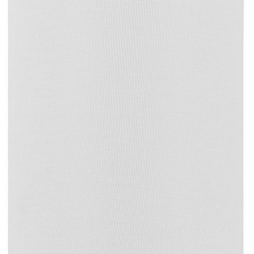 Liam 25 Inch Modern Wall Lamp Hardback Fabric Shade 1 LED Metal Silver By Casagear Home BM282177