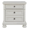 Julia 30 Inch Casual Nightstand Wood 2 Drawers Pull Out Tray White By Casagear Home BM283314