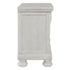 Julia 30 Inch Casual Nightstand Wood 2 Drawers Pull Out Tray White By Casagear Home BM283314