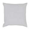 26 x 26 Accent Throw Pillow Faux Leather Center Fringed White Gray By Casagear Home BM283443