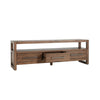 Jax 66 Inch Rustic Wood Entertainment Console 3 Drawers 1 Shelf Brown By Casagear Home BM283462