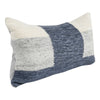 14 x 26 Lumbar Accent Throw Pillow Color Block Pattern Blue Gray White By Casagear Home BM283666