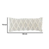 16 x 36 Lumbar Linen Accent Throw Pillow Tufted Diamonds Ivory White By Casagear Home BM283668