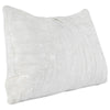 14 x 26 Lumbar Accent Throw Pillow Hand Pleated Vintage Ivory White By Casagear Home BM283679