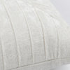 14 x 26 Lumbar Accent Throw Pillow Hand Pleated Vintage Ivory White By Casagear Home BM283679